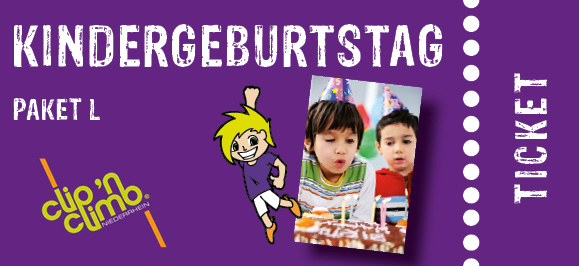 Partypaket-Kinder L wochentags (4 bis 14J.) ab sechs Teilnehmer